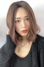 画像14: 【SALE】《Sサイズ展開有》とろみワンカールロブ【根元黒染め×マロンブラウン】 (14)