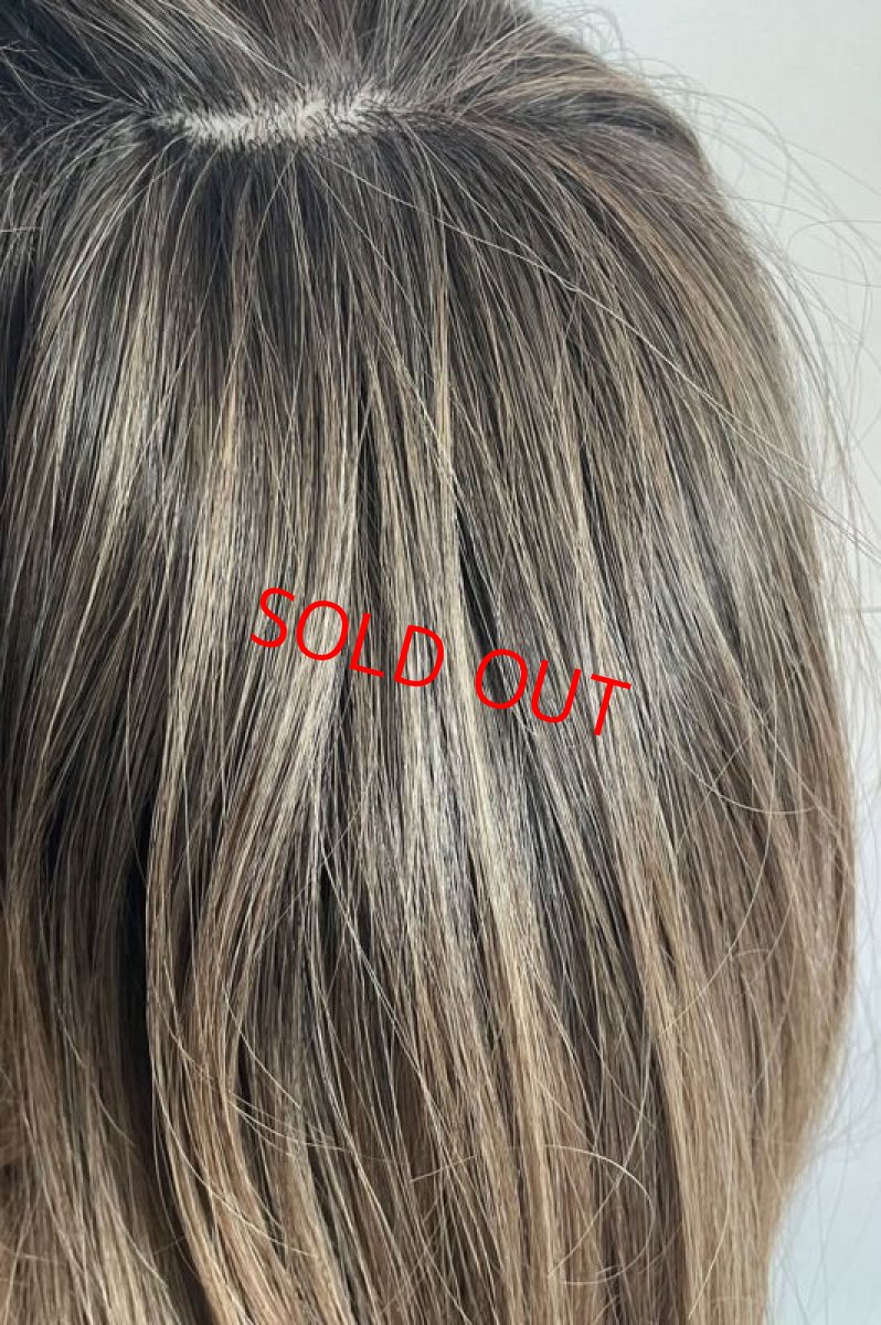 画像18: 【SALE】《Sサイズ展開有》とろみワンカールロブ【根元黒染め×シフォンベージュ】 (18)