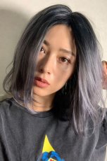 画像12: 【SALE】《Sサイズ展開有》とろみワンカールロブ【根本黒染め×アメジストパープルグレー】 (12)