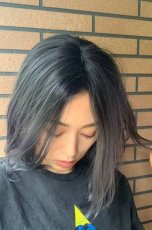 画像11: 【SALE】《Sサイズ展開有》とろみワンカールロブ【根本黒染め×アメジストパープルグレー】 (11)