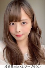 画像5: 幅広I型つむじ☆フェアリーカールセミロング【シアーブラウン】 (5)