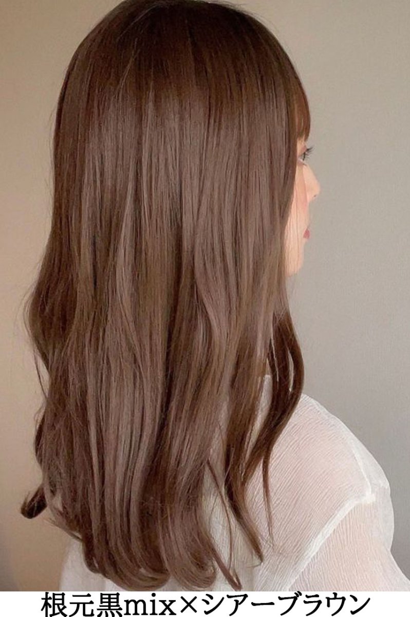 画像7: 幅広I型つむじ☆フェアリーカールセミロング【シアーブラウン】 (7)