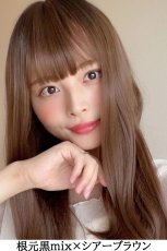 画像6: 幅広I型つむじ☆フェアリーカールセミロング【シアーブラウン】 (6)