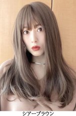 画像8: 幅広I型つむじ☆フェアリーカールセミロング【シアーブラウン】 (8)