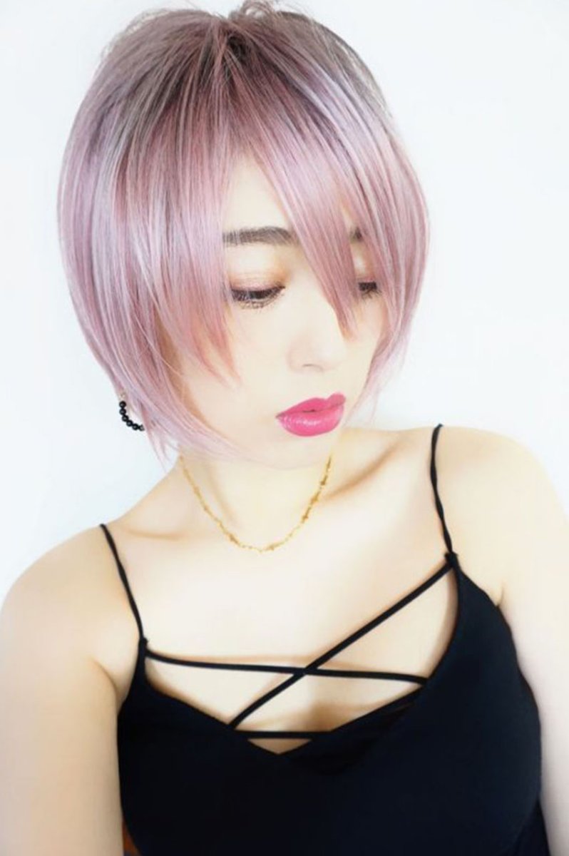 画像13: 《Sサイズ展開有》大人可愛い✩美フォルムレイヤーショートボブ【根元黒mix×シュガーピンク】  (13)