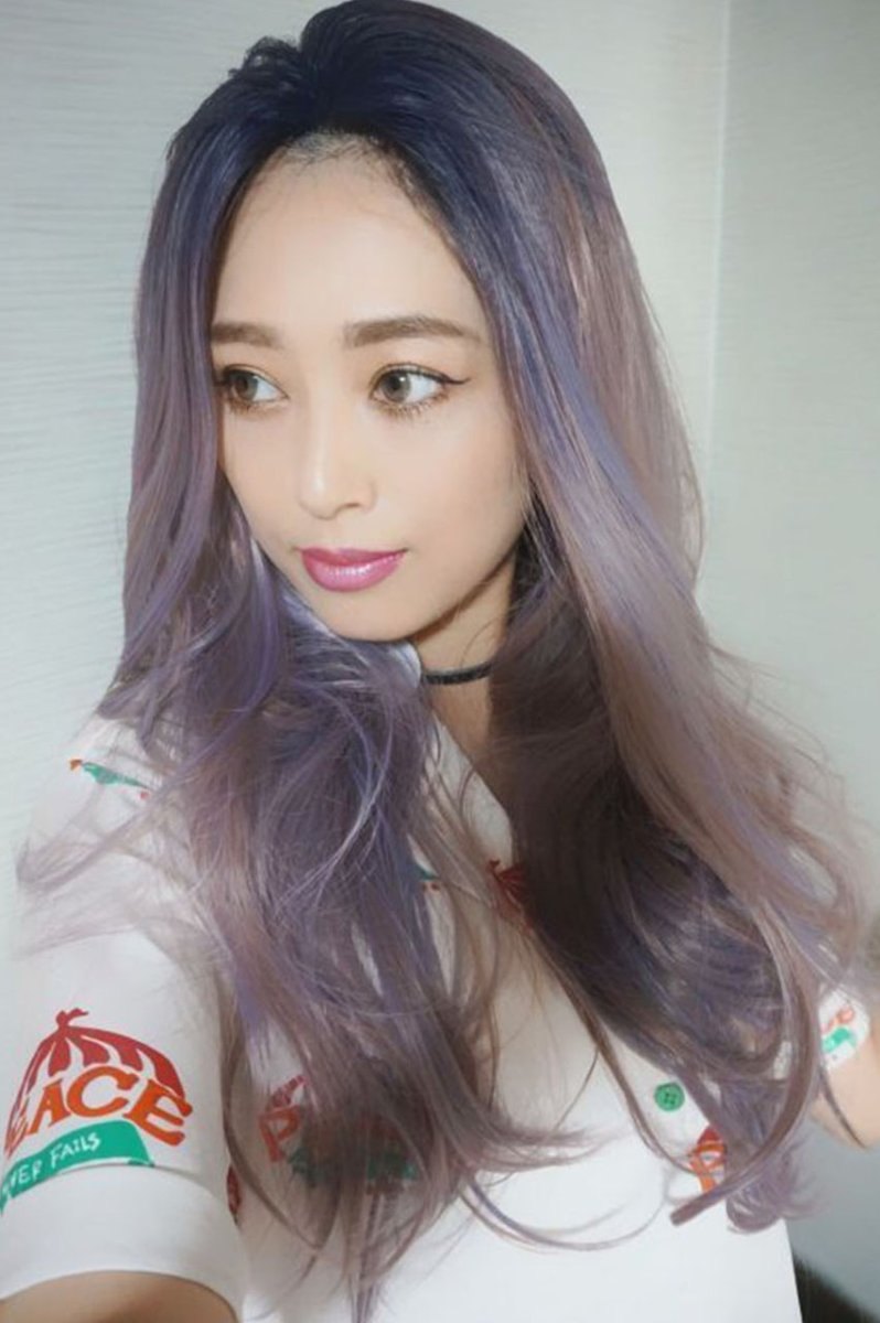 画像13: 【SALE】front lace wig☆ジェンダーレスウェーブロング【根元黒染め×ラベンダー×ピンクmix】 (13)