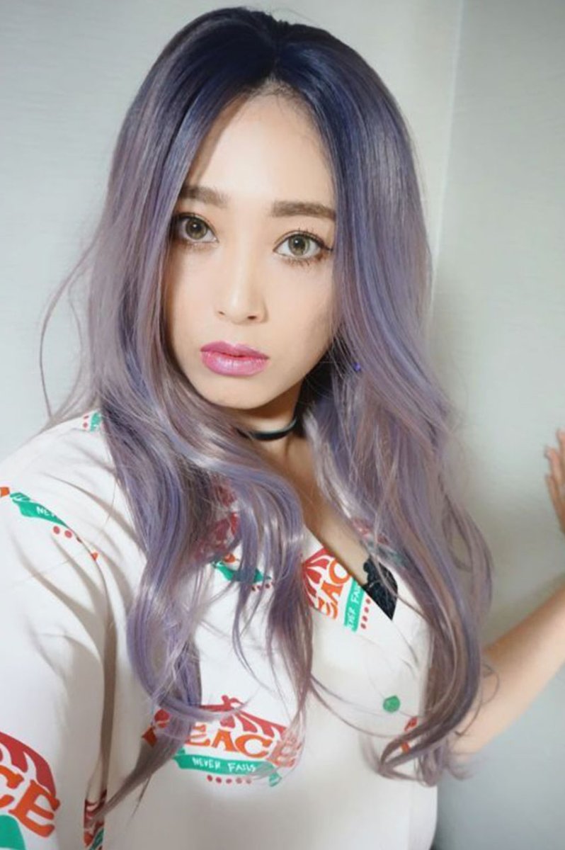 画像15: 【SALE】front lace wig☆ジェンダーレスウェーブロング【根元黒染め×ラベンダー×ピンクmix】 (15)