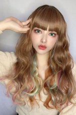 画像7: 《SALE》レインボーシリーズ☆リラックスウェーブロング【ライトブラウンベース】 (7)