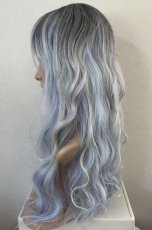 画像18: 【SALE】レインボーシリーズ☆リラックスウェーブロング【根元黒スノーレインボー】 (18)