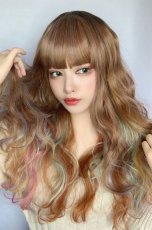 画像6: 《SALE》レインボーシリーズ☆リラックスウェーブロング【ライトブラウンベース】 (6)