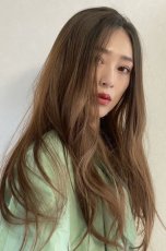 画像10: front lace wig☆センターパート☆ワンレンストレートロング【根元黒染め×ベーシックブラウン】 (10)