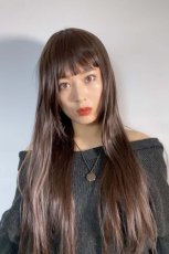 画像3: 【SALE】眉上バング☆ぱっつんモードストレートロング【NC】 (3)