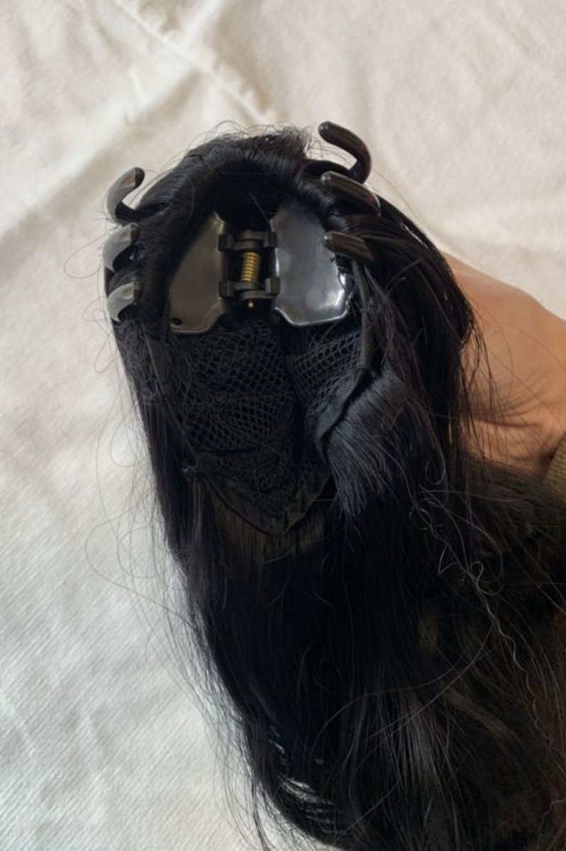 画像13: バンスクリップ式☆くすみカラーウェーブポニー【全2色】 (13)