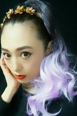 画像1: 《税抜き6900円お買い上げのお客様プレゼント》リボン紐付きロングカールポニー【全2色】 (1)