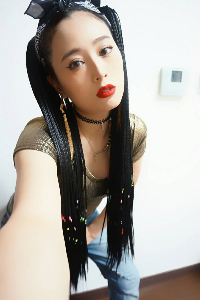 画像8: リボン紐付きブレイズ編みポニーテールウィッグ【ボリューミータイプ：全3色】 (8)