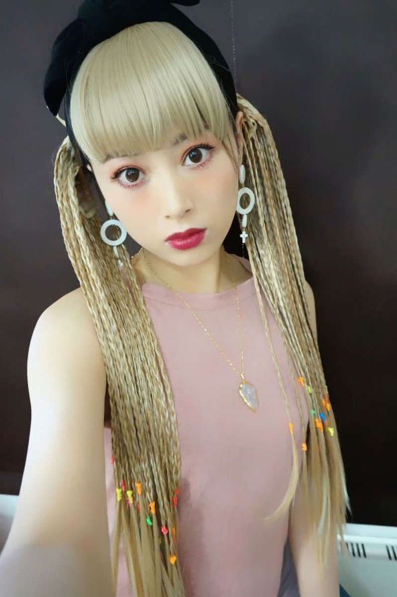 画像11: リボン紐付きブレイズ編みポニーテールウィッグ【全６色】 (11)