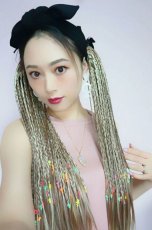 画像7: リボン紐付きブレイズ編みポニーテールウィッグ【全６色】 (7)