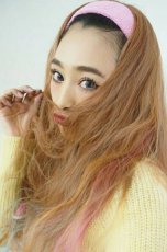 画像2: ハーフwig☆2way☆パステルレインボーカラーウェーブロング【ライトブラウンベースレインボー】 (2)