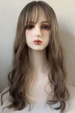 画像18: ムルギョルウェーブロング【根元黒mix×シフォンベージュ】 (18)