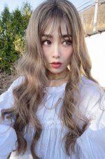 画像11: ムルギョルウェーブロング【根元黒mix×シフォンベージュ】 (11)