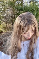 画像4: ムルギョルウェーブロング【根元黒mix×シフォンベージュ】 (4)