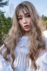 画像8: ムルギョルウェーブロング【根元黒mix×シフォンベージュ】 (8)