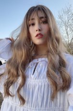 画像9: ムルギョルウェーブロング【根元黒mix×シフォンベージュ】 (9)