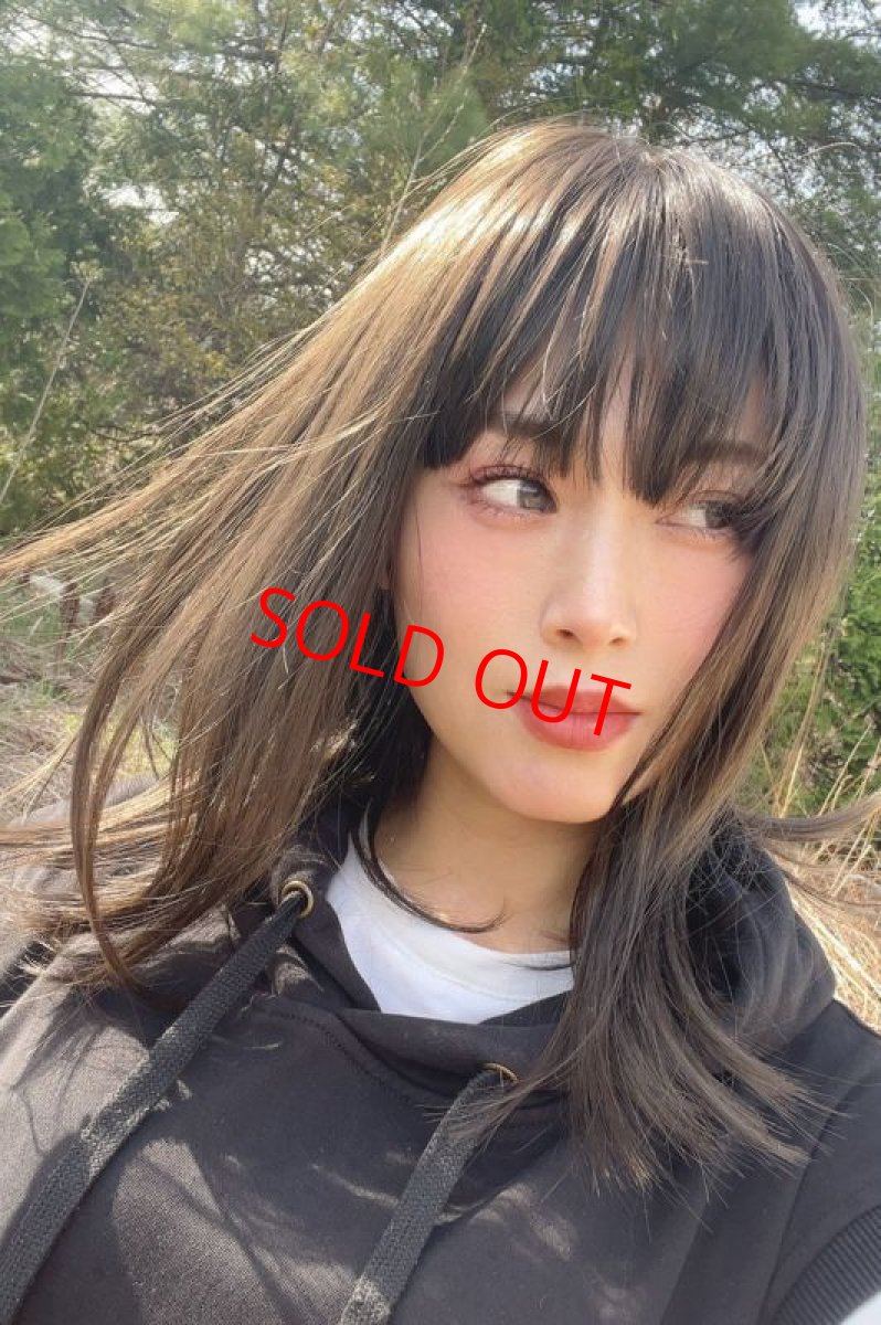 画像15: つむじレース手植え製法☆愛されレイヤーワンカールボブ【アッシュブラック】 (15)