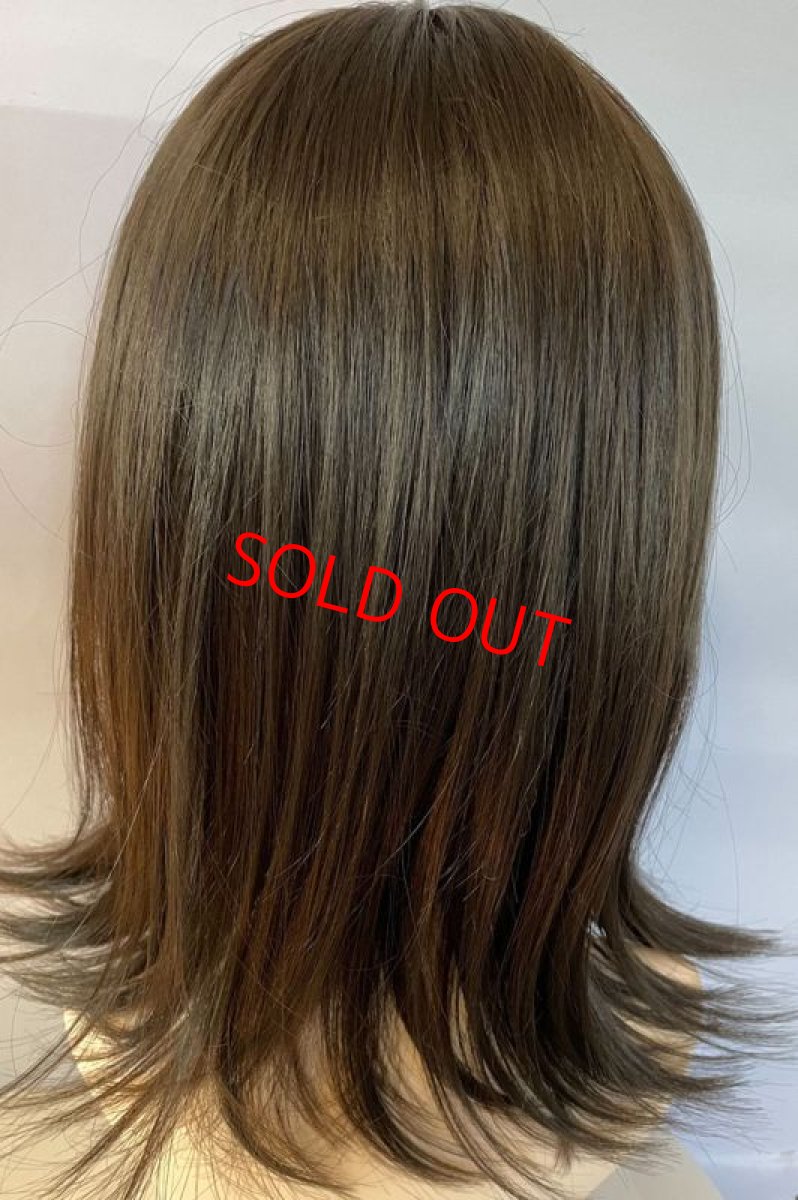 画像19: つむじレース手植え製法☆愛されレイヤーワンカールボブ【アッシュブラック】 (19)