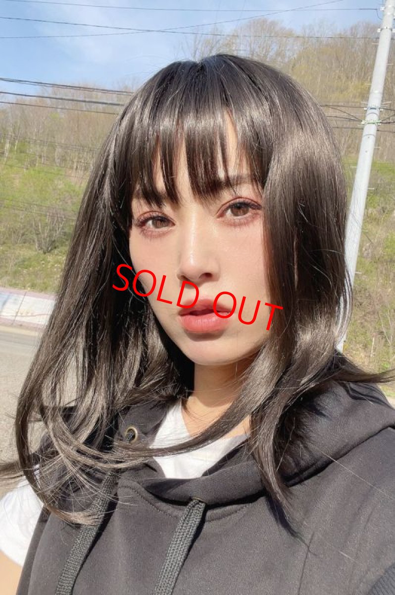 画像4: つむじレース手植え製法☆愛されレイヤーワンカールボブ【アッシュブラック】 (4)