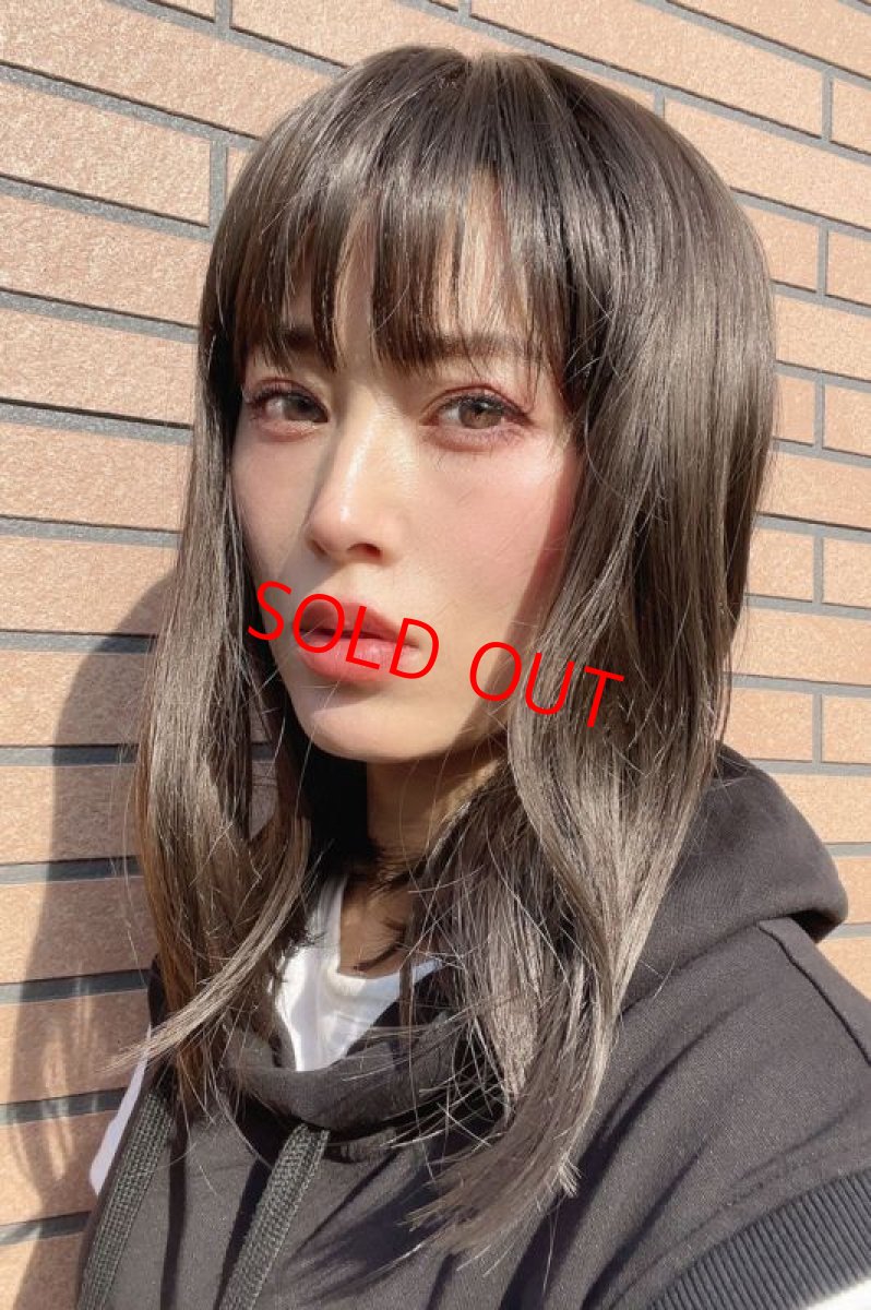 画像6: つむじレース手植え製法☆愛されレイヤーワンカールボブ【アッシュブラック】 (6)