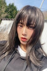 画像13: つむじレース手植え製法☆愛されレイヤーワンカールボブ【アッシュブラック】 (13)