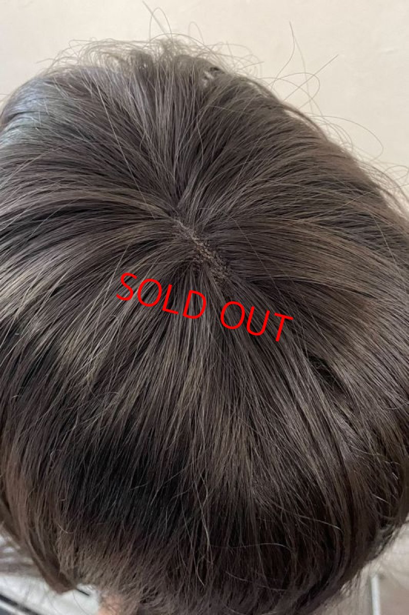 画像20: つむじレース手植え製法☆愛されレイヤーワンカールボブ【アッシュブラック】 (20)