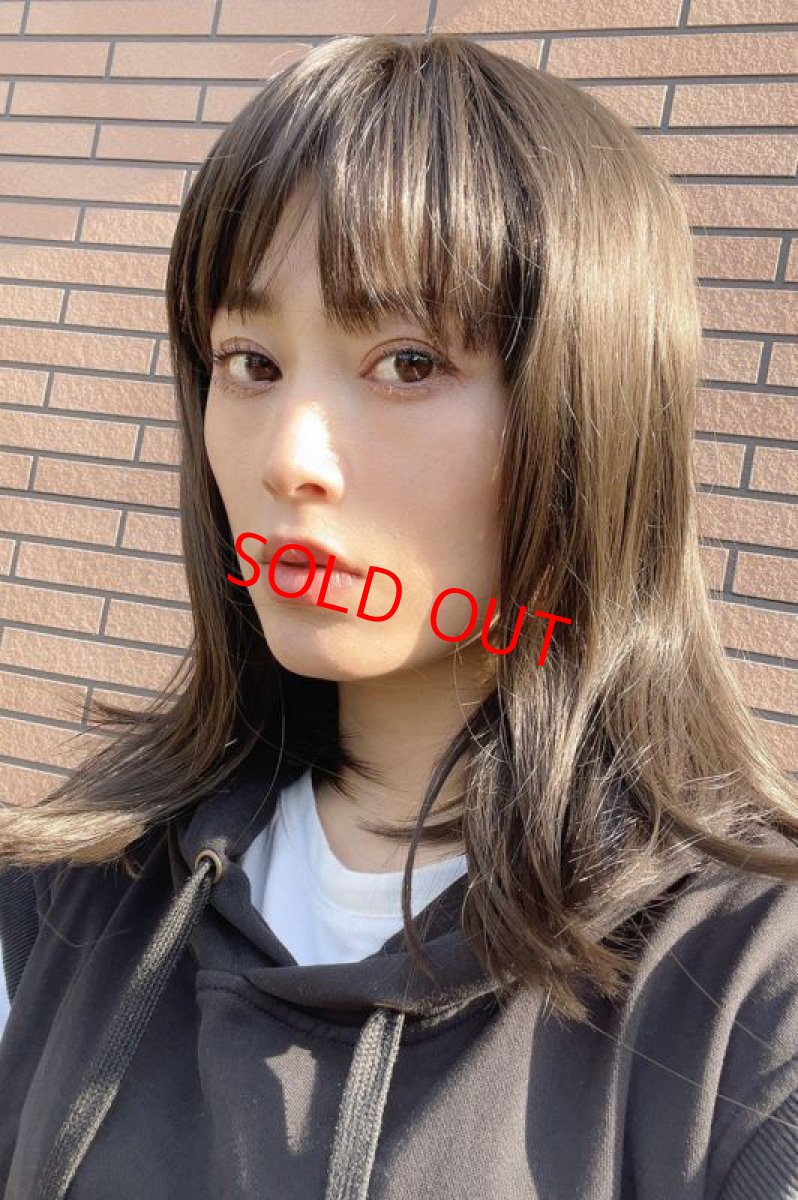 画像8: つむじレース手植え製法☆愛されレイヤーワンカールボブ【アッシュブラック】 (8)