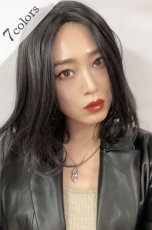 画像1: 【SALE】《Sサイズ展開有》とろみワンカールロブ【ブラック】 (1)