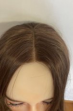 画像19: 【SALE】Ｉ型 レース ☆フェイスフレーミングウェーブロング【キャラメルブラウン×インナーカラーホワイトゴールド】 (19)