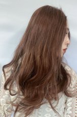画像6: 【SALE】Ｉ型 レース ☆フェイスフレーミングウェーブロング【キャラメルブラウン×インナーカラーホワイトゴールド】 (6)