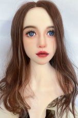 画像17: 【SALE】Ｉ型 レース ☆フェイスフレーミングウェーブロング【キャラメルブラウン×インナーカラーホワイトゴールド】 (17)