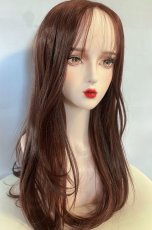 画像13: 【SALE】Ｉ型レース☆ルルバングナチュラルカールロング【ココアブラウン】 (13)