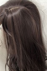 画像19: I型つむじ☆斜め分けランダムゆる巻きウェーブロング【ビターチョコブラウン】　 (19)