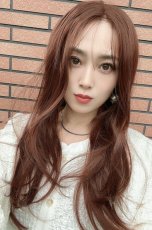画像9: 【SALE】Ｉ型レース☆ルルバングナチュラルカールロング【ココアブラウン】 (9)