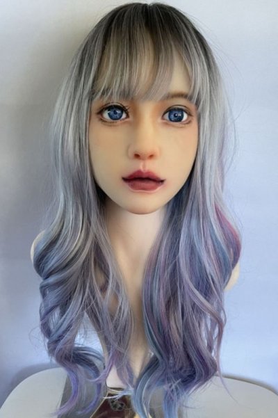 画像1: 【SALE】エギョモリウェーブロング【根元黒染め×ユニコーンカラー】