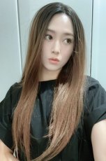 画像6: front lace wig☆センターパート☆ワンレンストレートロング【根元黒染め×ベーシックブラウン】 (6)
