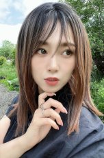 画像10: front lace wig☆エアリーバングCカールロブ【根元黒染め×キャラメルベージュ】 (10)