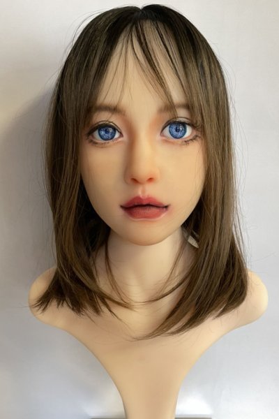 画像1: front lace wig☆エアリーバングCカールロブ【ロゼブラウン】