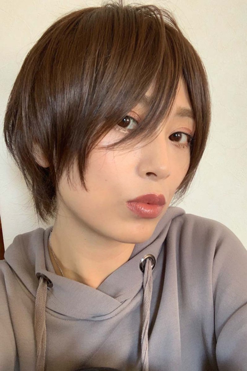 画像11: 人毛mix☆リアルスキン☆総レース大人ショート【マロンブラウン】 (11)