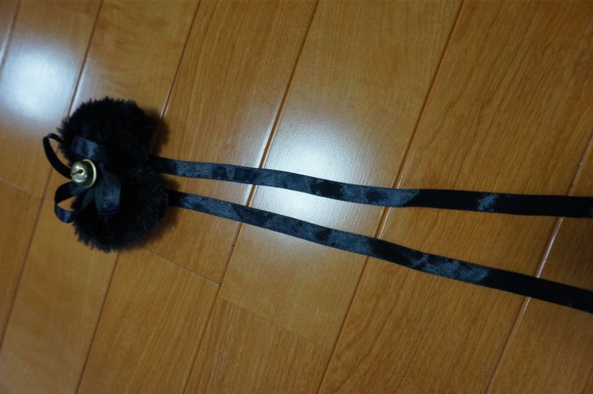 画像12: ≪廃盤特価≫萌え猫変身4点セット☆鈴付き猫耳カチューシャ＆肉球グローブ＆しっぽセット＆鈴付き首輪 (12)