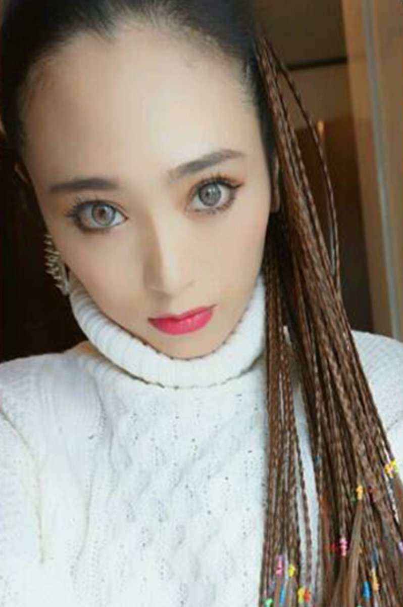 画像7: リボン紐付きブレイズ編みポニーテールウィッグ【ブラウン】 (7)