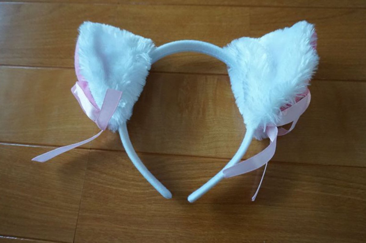 画像7: ≪廃盤特価≫萌え猫変身4点セット☆鈴付き猫耳カチューシャ＆肉球グローブ＆しっぽセット＆鈴付き首輪 (7)