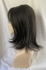 画像3: front lace wig☆エアリーバングCカールロブ【アッシュブラック】 (3)